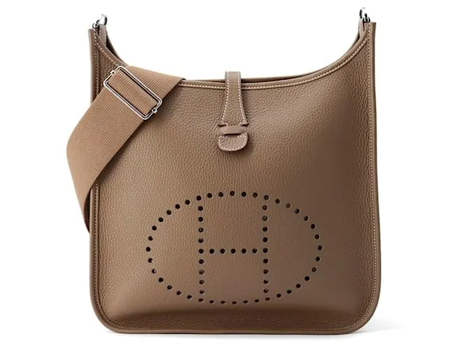 Borsa a Spalla Hermès Evelyne 3 PM Grigio