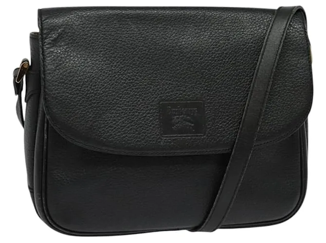 Autre Marque Borsa a Spalla Burberrys in Pelle Nera e Oro Auth ep9849 Nero D'oro