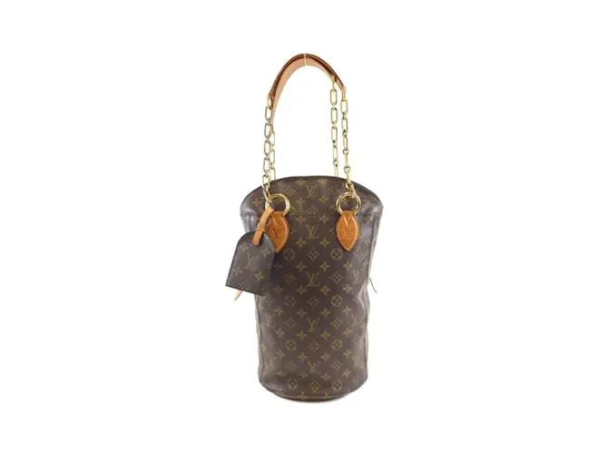 Borsa a mano Monogram Punching Louis Vuitton Marrone
