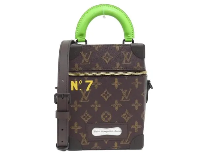 Borsa a mano in scatola verticale Monogram Louis Vuitton Marrone