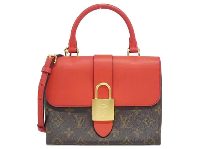 Borsa a mano Rocky BB Monogram Louis Vuitton Marrone Rosso