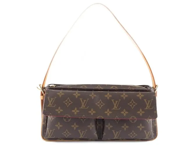 Borsa a Spalla Louis Vuitton Viva Cite MM Marrone Monogramma