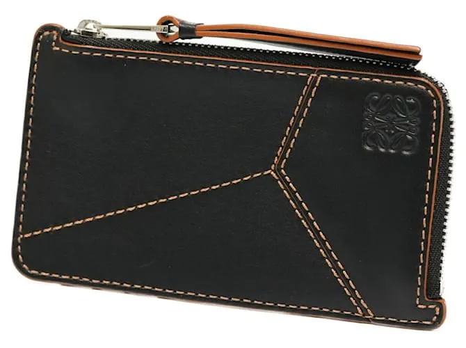 Portamonete in pelle Loewe Puzzle Nero