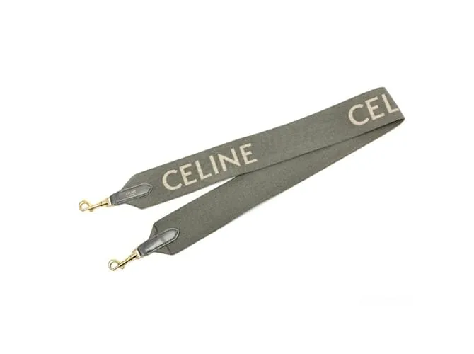 Céline Borsa a spalla lunga in jacquard Celine Marrone Bianco