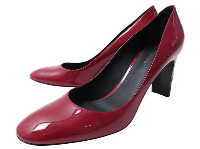 BOTTEGA VENETA ISABELLA 522390 PUMP IN PELLE LUCIDA ROSSA TAGLIA 41 Rosso