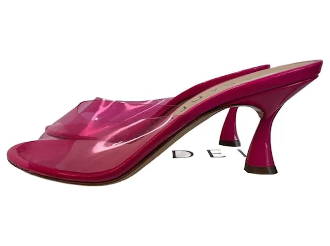 Mules in Pelle Casadei Popsicle Rosa Shock Taglia 38