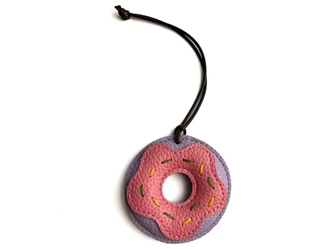 Autre Marque Charm in pelle donut multicolore