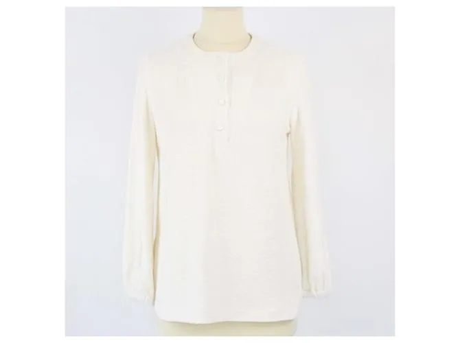Blusa in spugna bianco sporco Loro Piana