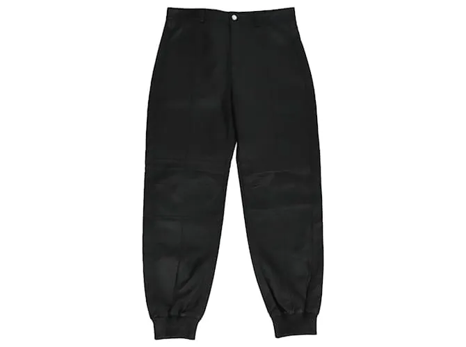 Pantaloni jogger neri con tasche a fessura Karl Lagerfeld Nero