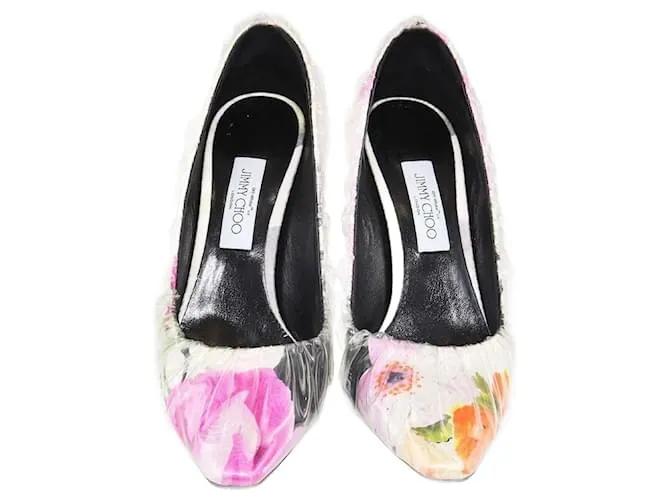 Autre Marque Pumps Anne in vinile floreale multicolore Off-White x Jimmy Choo