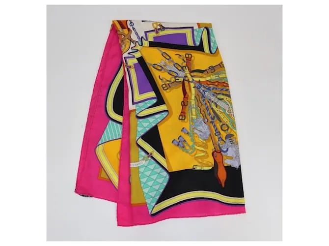 Sciarpa Sellier Bouquets Multicolori Hermès Multicolore