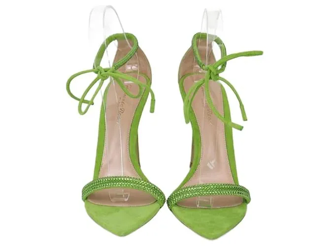 Sandali Montecarlo in Cristalli Verdi Gianvito Rossi Verde