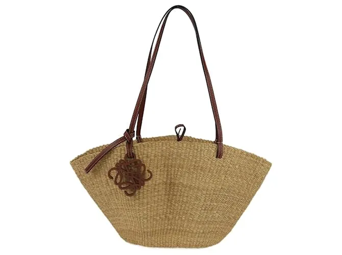 Borsa a secchiello piccola intrecciata Loewe marrone/tan Beige