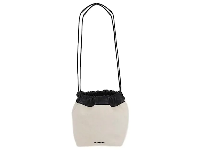 Autre Marque Borsa a secchiello dumpling bianca Jil Slander Bianco