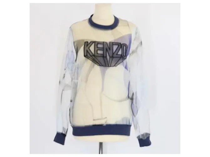 Felpa in organza ricamata trasparente Kenzo