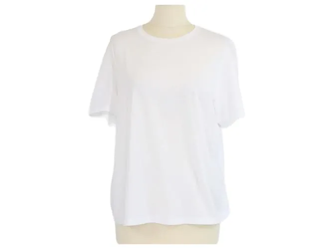 Totême T-shirt bianca con collo rotondo Toteme Bianco