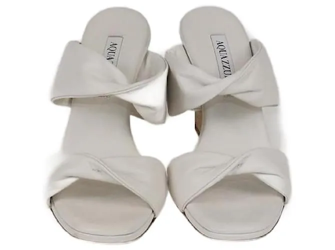 Sandali con zeppa bianchi Twist di Aquazzura Bianco