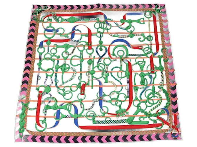 Sciarpa Panoplie Equestre Multicolore Hermès 90