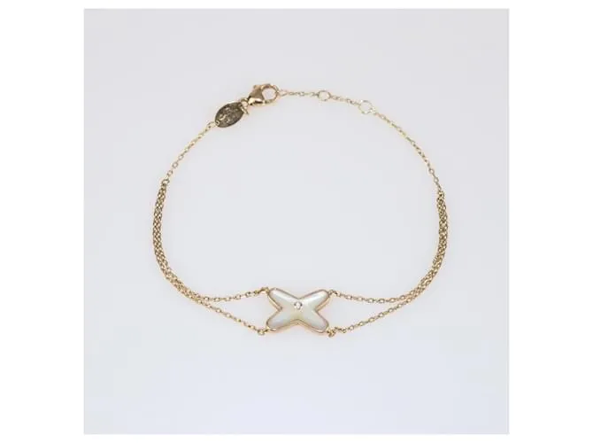 Bracciale Chaumet Jeux de Liens in oro giallo, diamante e madreperla D'oro