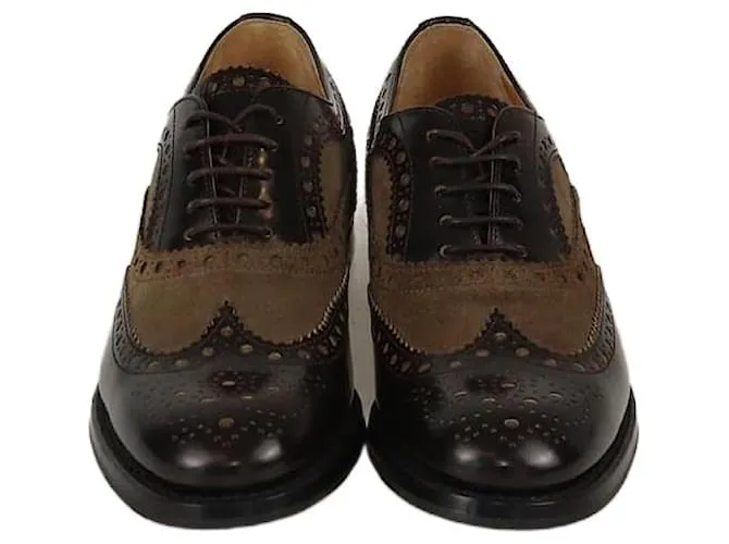 Brogues marroni Burwood Oxford di Church's Marrone