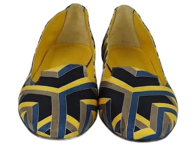 Ballerine con stampa multicolore Hermès