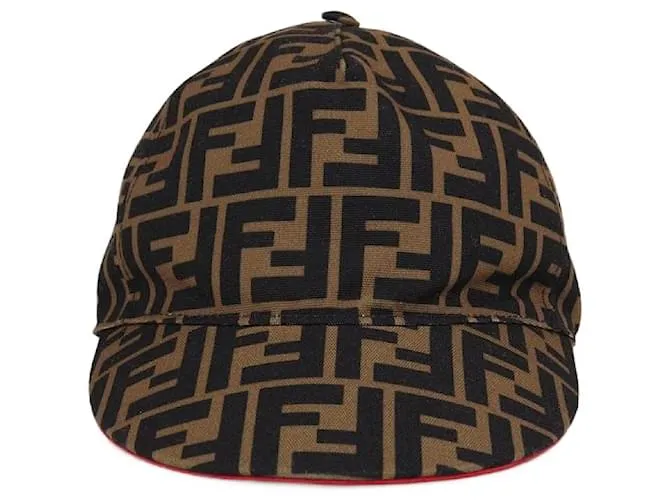 Cappellino da baseball Fendi Tobacco FF