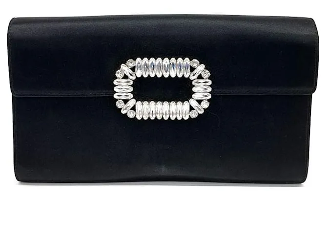 Clutch e borsa a spalla in satin Roger Vivier (10228649) Nero