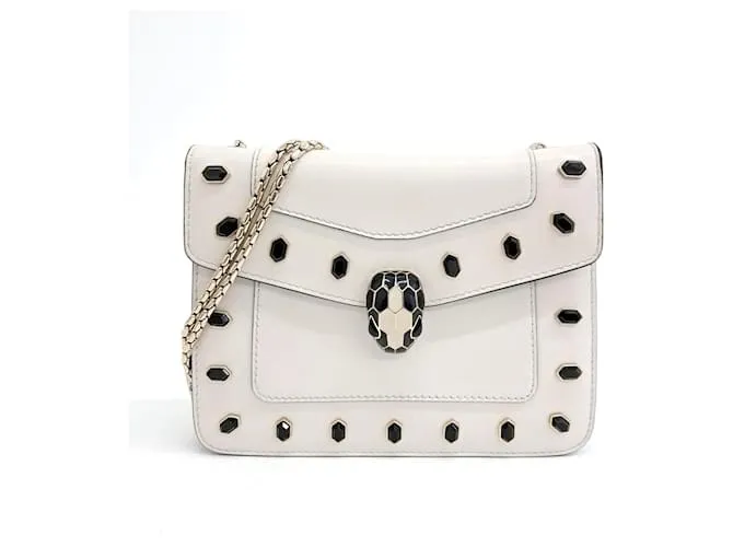Bulgari Borsa a Spalla Serpenti Bvlgari (10199026) Bianco