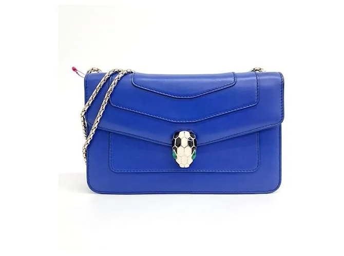 Bulgari Borsa a Spalla Serpenti Bvlgari (10199025) Blu
