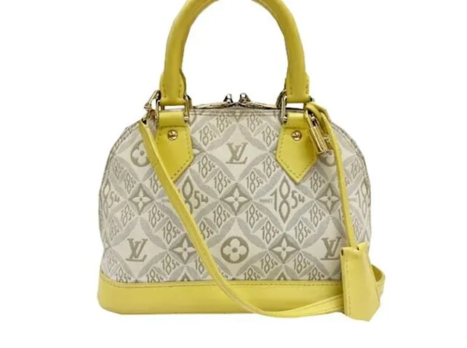 Borsa a Spalla Alma BB Monogram Jacquard Louis Vuitton Giallo