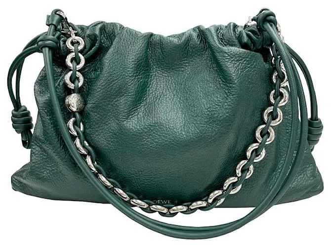 Borsa a mano Loewe Flamenco verde