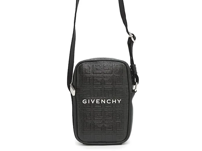 Borsa a spalla in pelle 4G Pochette di Givenchy Nero