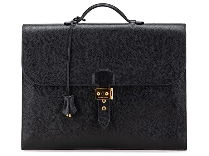 Borsa a Messaggero 38 in Ardennes Nera di Hermès Nero