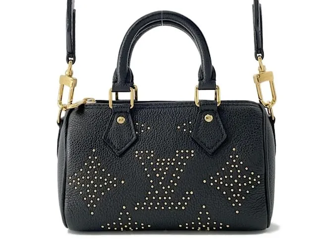 Borsa a mano Nano Speedy Monogram Empreinte Louis Vuitton Nero