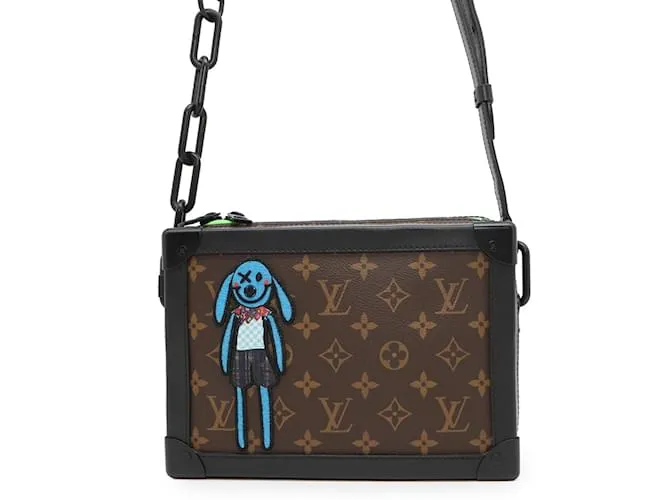 Borsa a Spalla Monogram Macassar Louis Vuitton Marrone Nero