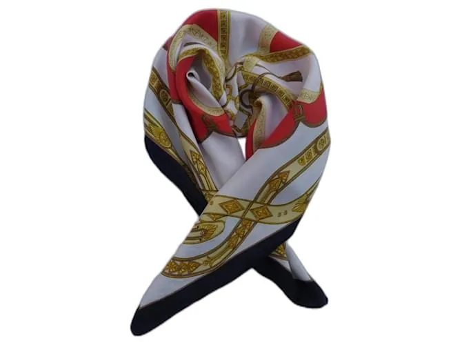 Céline Sciarpe Nero Rosso D'oro