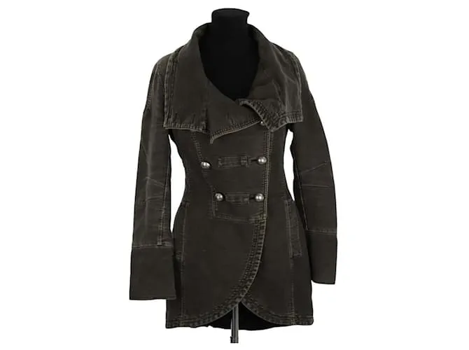 Patrizia Pepe Cappotto in cotone grigio