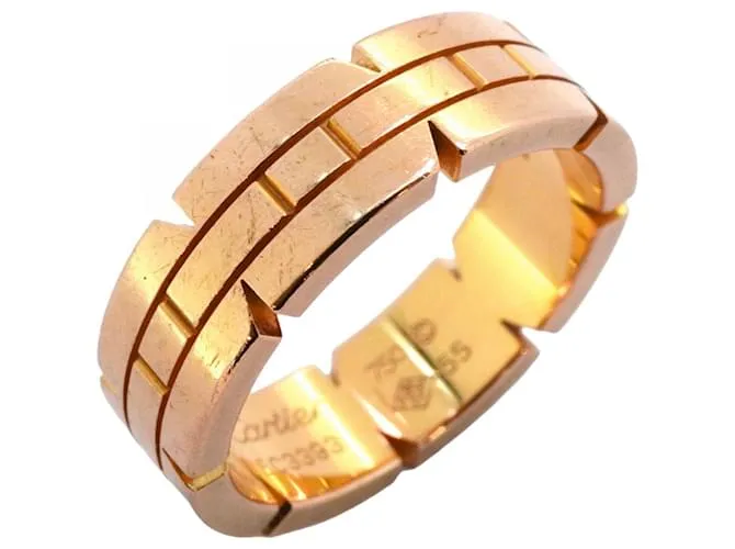 Anello Cartier Tank Française in oro rosa 18K
