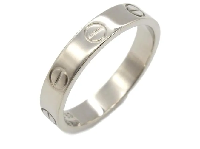 Anello Mini Love Cartier Au750 Taglia 12 Argento