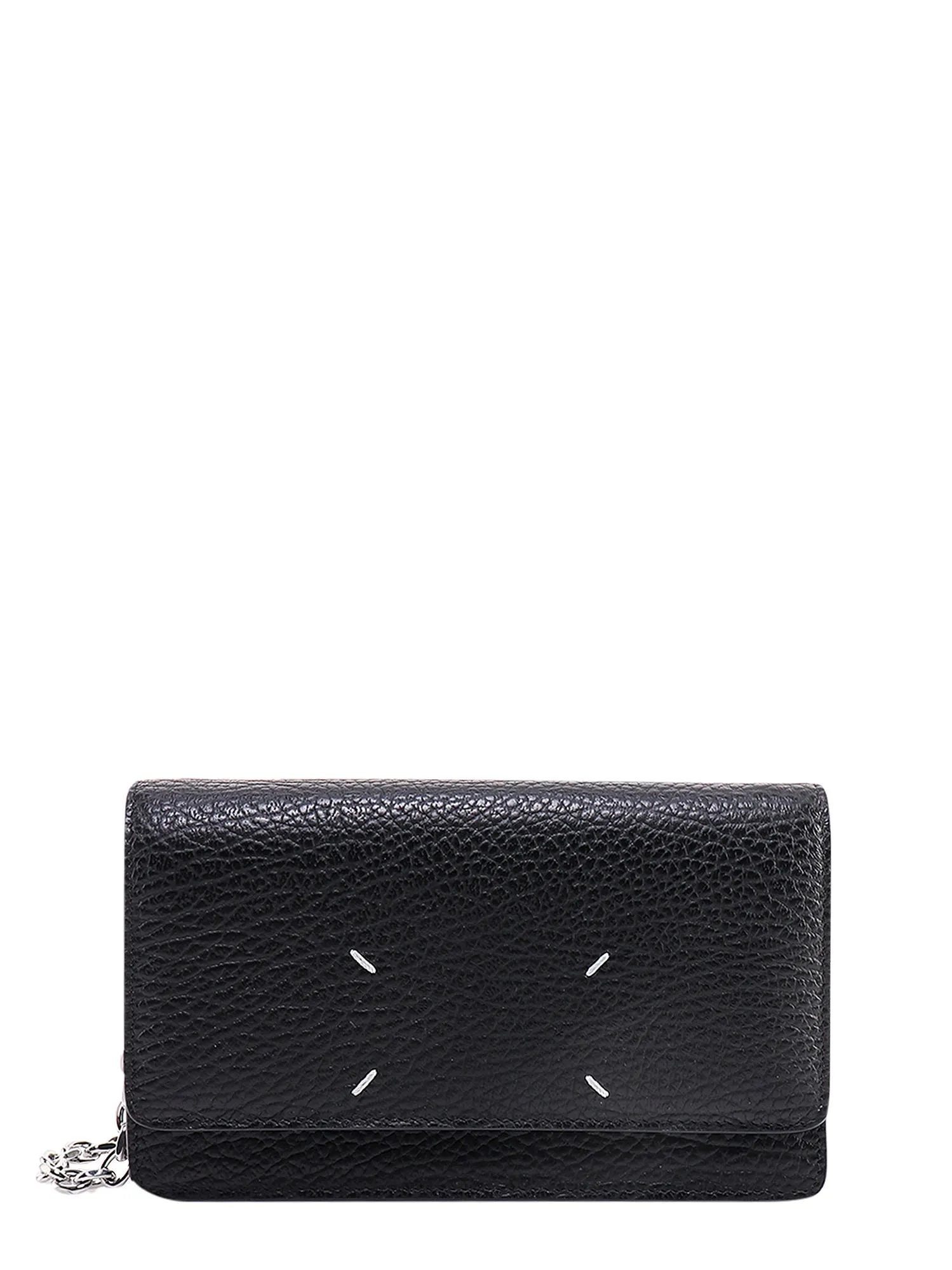 Leather Big Wallet With Iconic Stitching