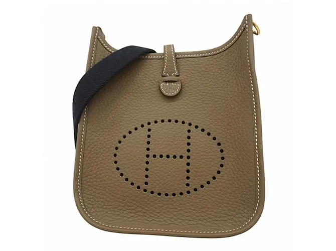 Borsa a Spalla Hermès Evelyn TPM in Taurillon Clemence Taupe