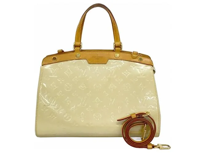 Borsa a mano Louis Vuitton Vernis MM M90180 Dune per donne