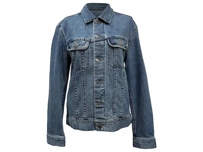 Apc Giacca con bottoni A.P.C. con tasche sul petto in denim blu