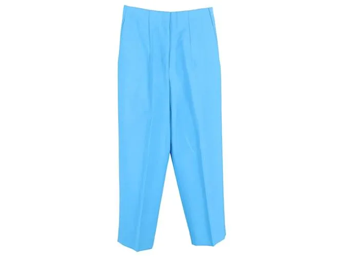 Pantaloni dritti Loewe in poliestere azzurro Blu Blu chiaro