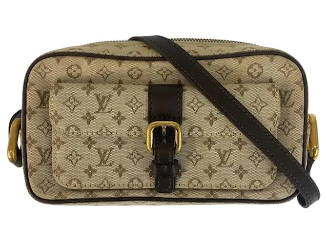 Borsa a Spalla Mini Juliette in Tela Monogramma Louis Vuitton Marrone Beige