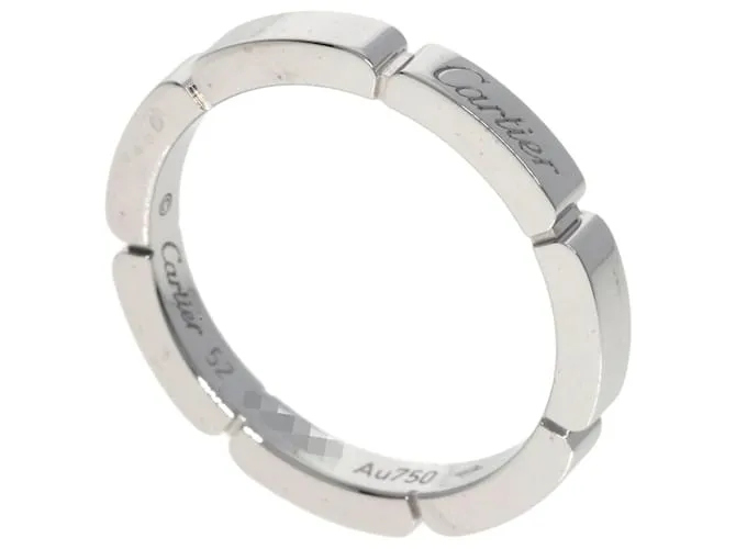 Anello in Oro Bianco 18K Maillon Panthère di Cartier