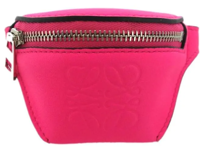 Portafoglio in pelle rosa Loewe