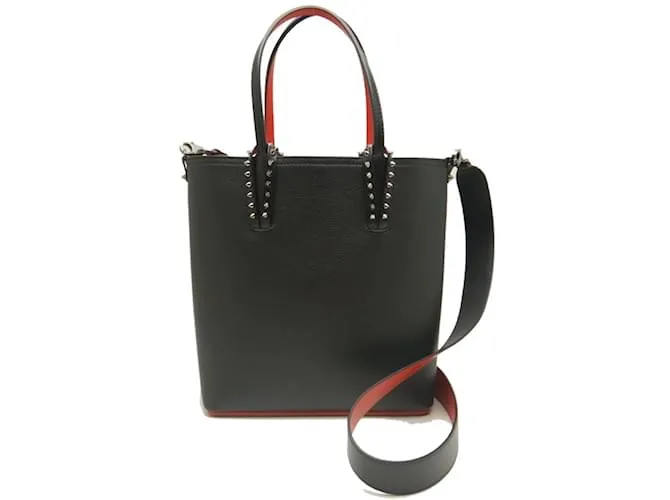 Borsa Tote Kabata N S di Christian Louboutin Nero Rosso
