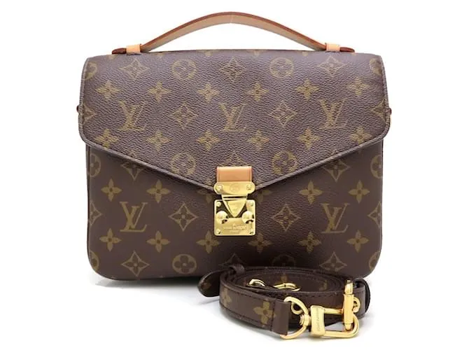 Borsa a Spalla Pochette Metis MM Monogramma Louis Vuitton Marrone