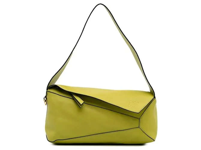 LOEWE Hobo Puzzle in Pelle di Vitello Gialla Giallo